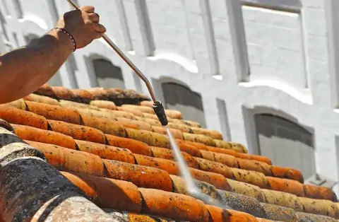Démoussage de toiture à Langon